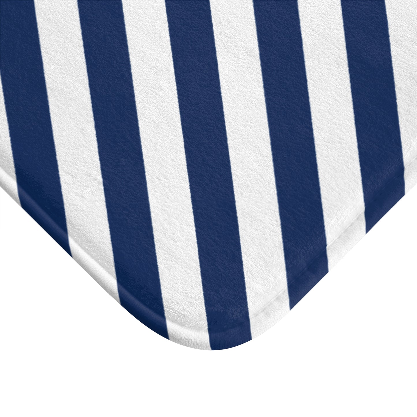 Nautical Striped Bath Mat | Coastal Bathroom Decor, Shower Rug, Home Spa Accessory, Gift Idea for Beach Lovers, Modern Bathroom Essentials